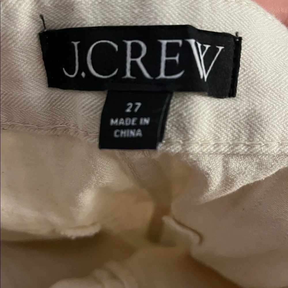 J crew Textured denim mini skirt in ecru 27